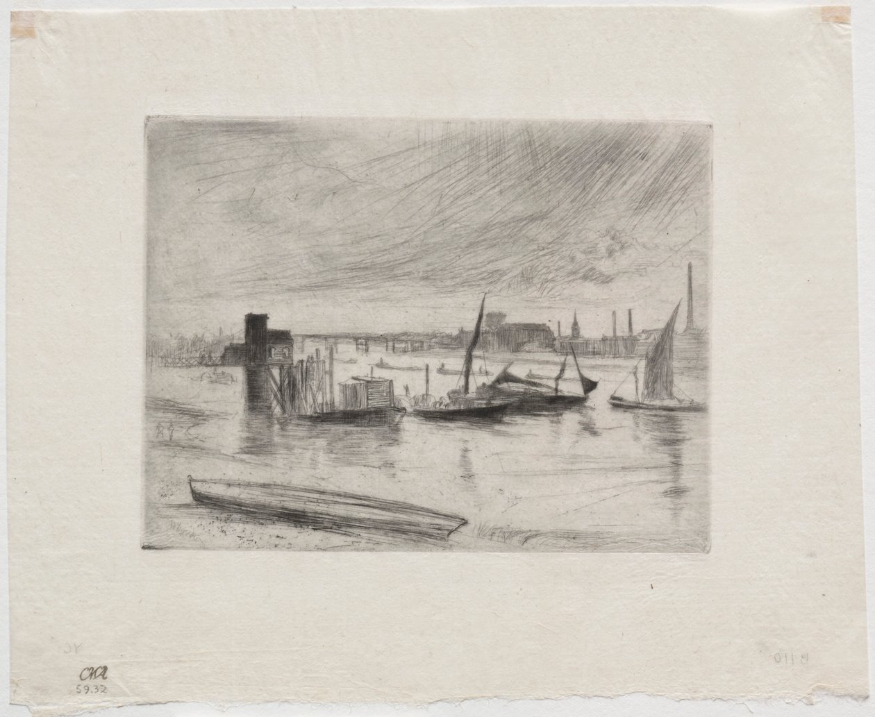 Brzy ráno, Battersea. od James Abbott McNeill Whistler
