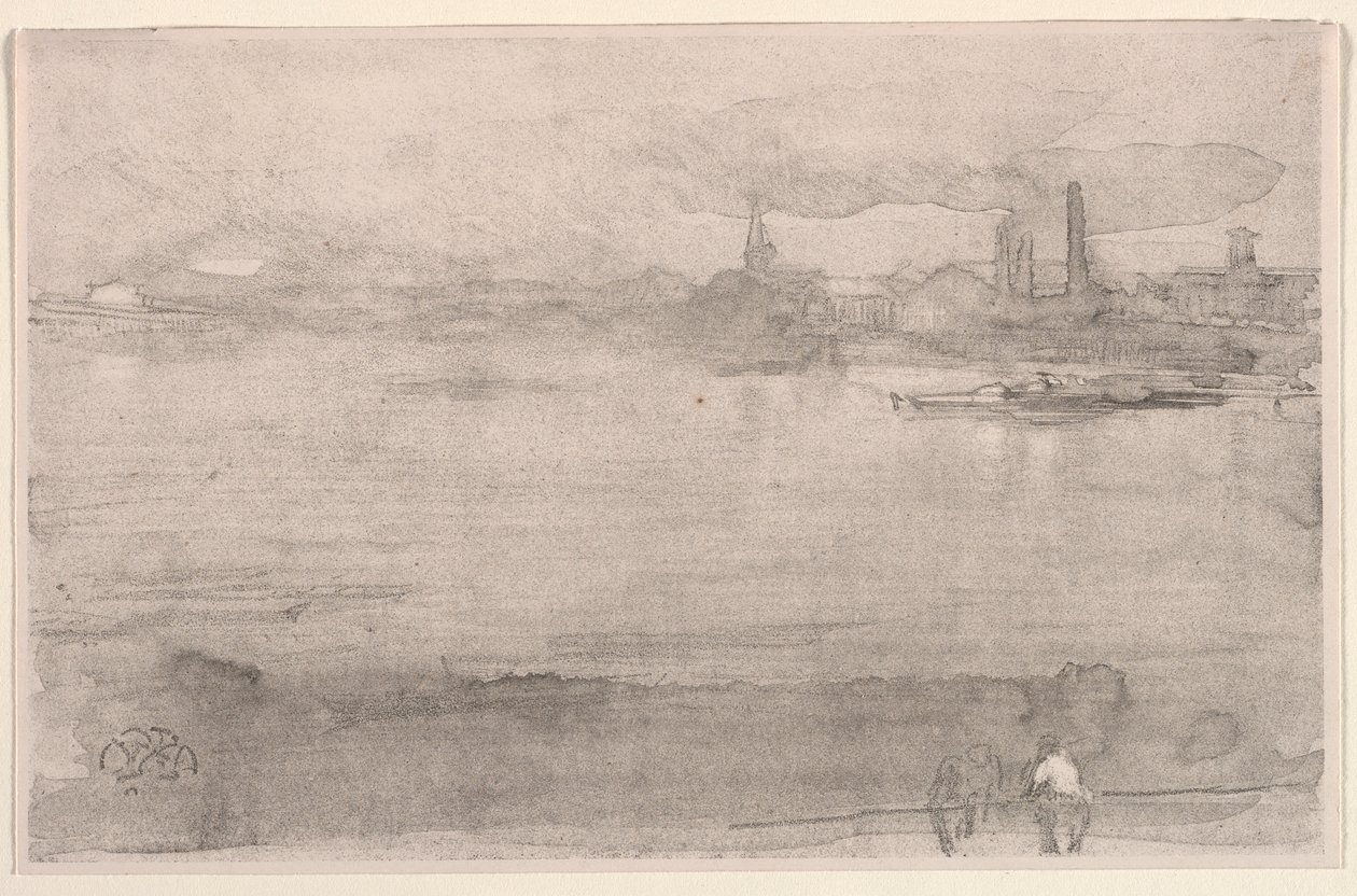 Brzy ráno: Temže v Battersea, Londýn, 1878. od James Abbott McNeill Whistler