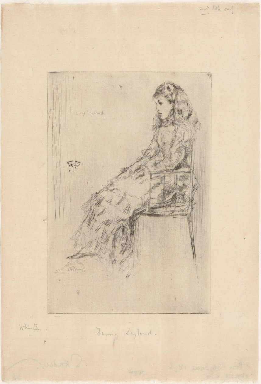Fanny Leyland, 1873. od James Abbott McNeill Whistler