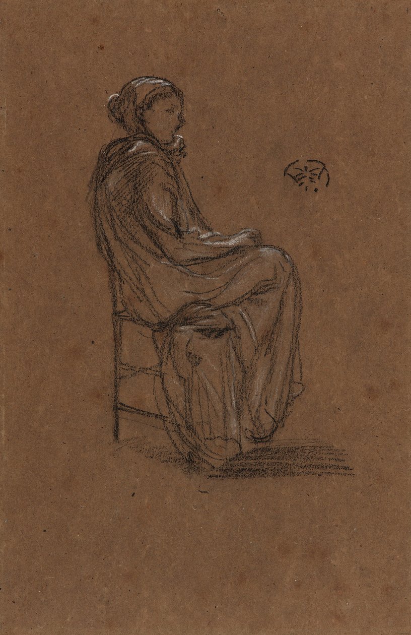 Ženská postava, sedící, 1870-1873. od James Abbott McNeill Whistler