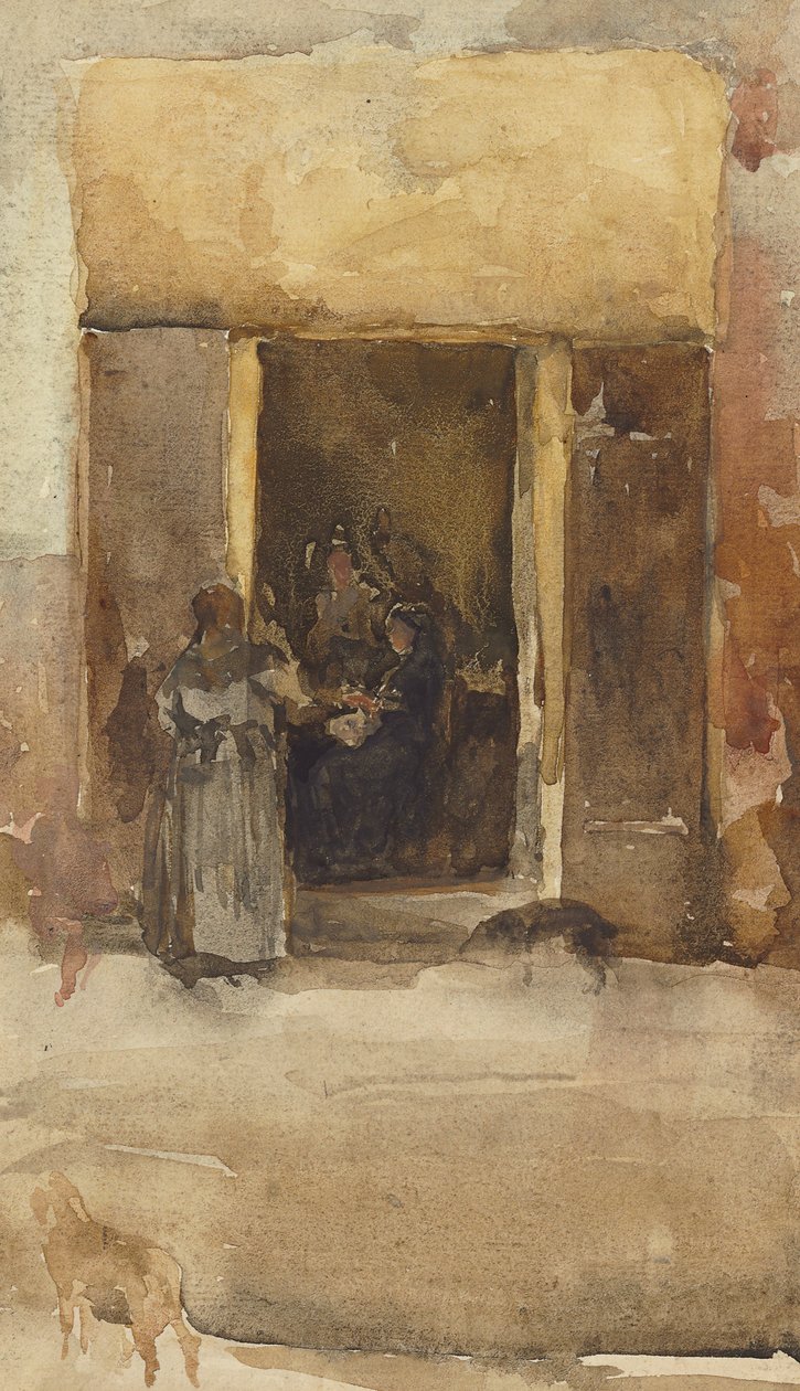 Postavy ve dveřích, c.1897-99 od James Abbott McNeill Whistler