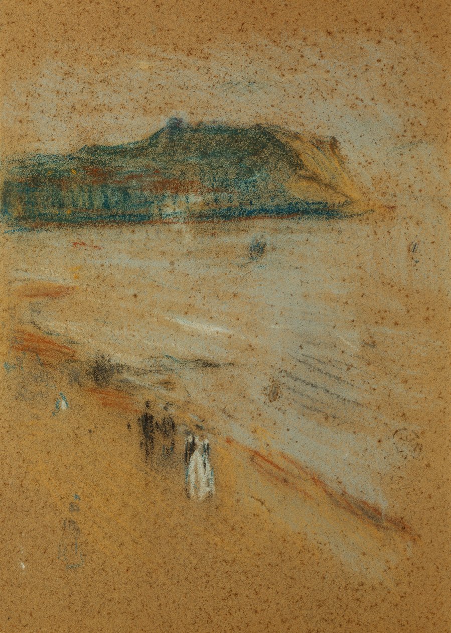 Figurky na pláži poblíž útesů, c. 1870-74 od James Abbott McNeill Whistler