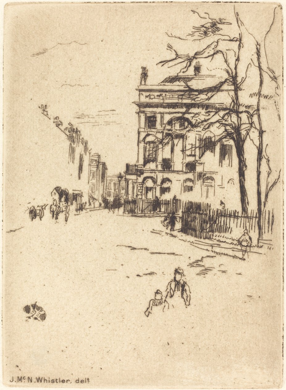 Náměstí Fitzroy. od James Abbott McNeill Whistler