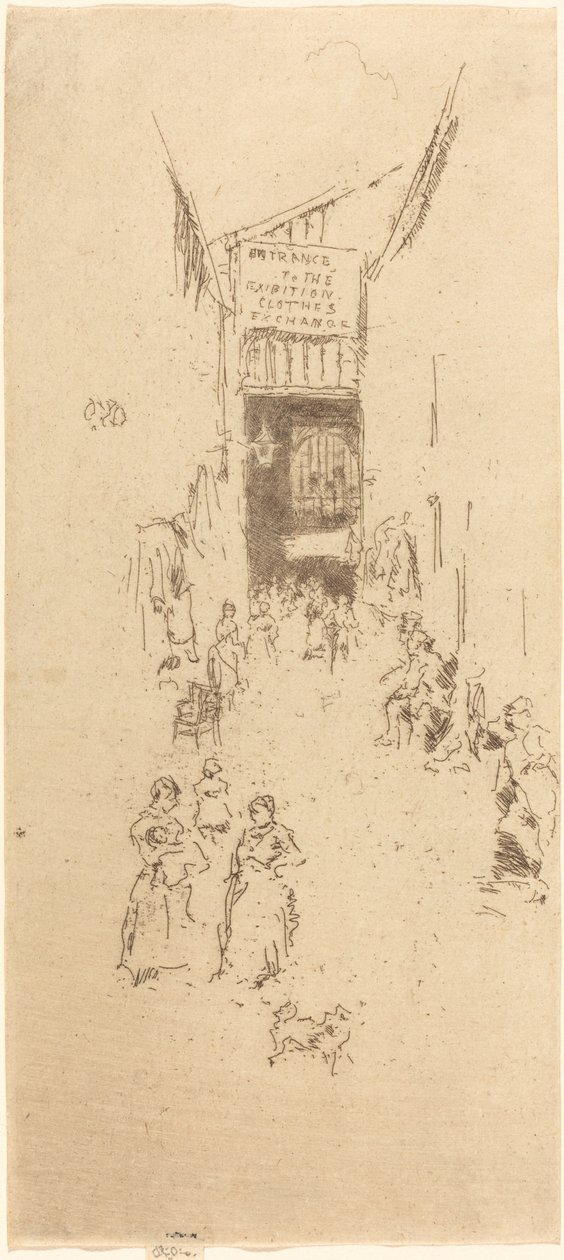 Fleur de Lys Passage, c. 18861888. od James Abbott McNeill Whistler