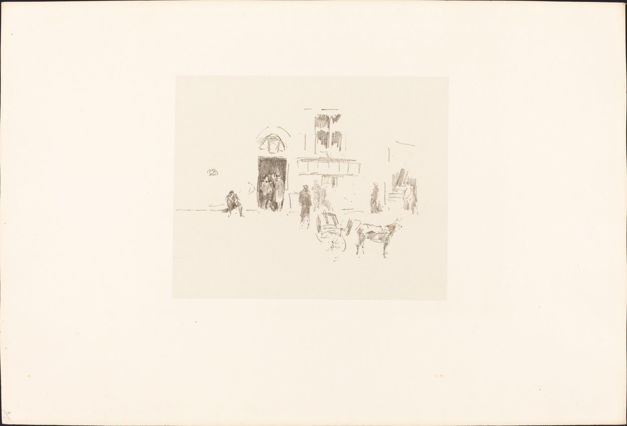 Gaiety Stage Door, 18791887. od James Abbott McNeill Whistler