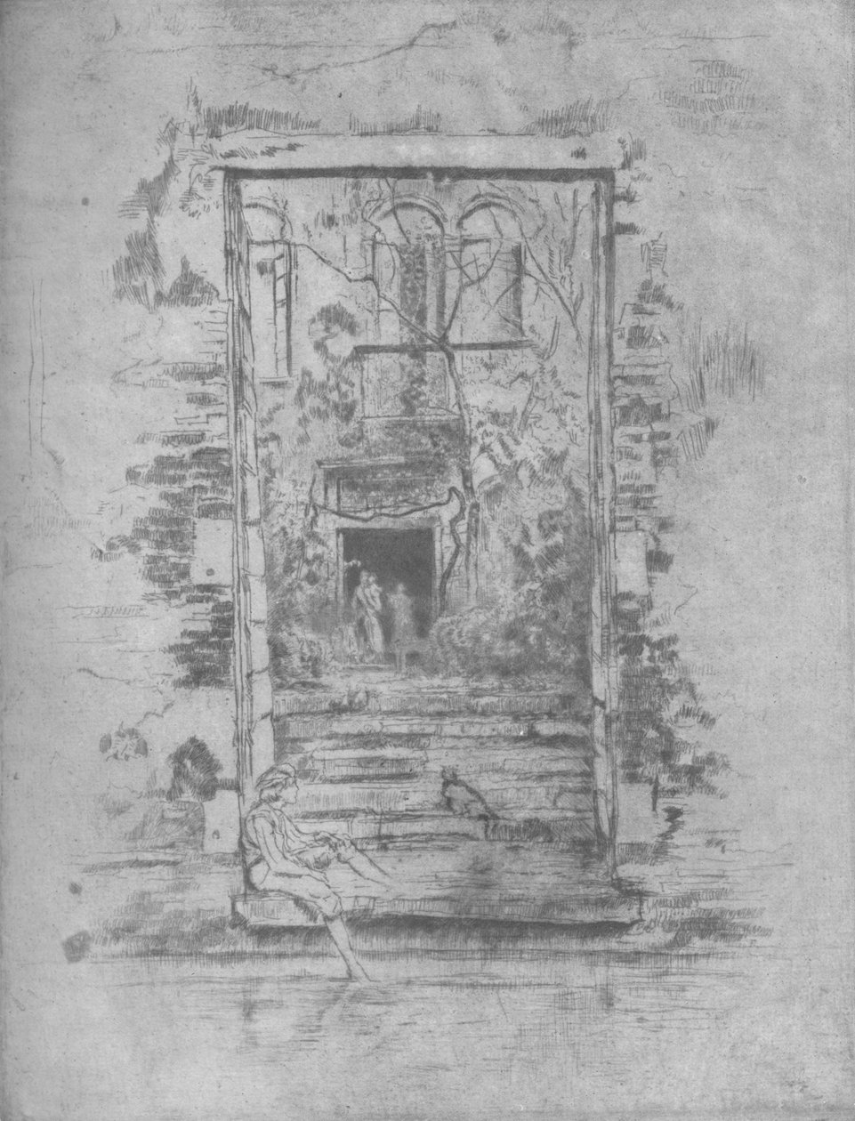 Zahrada, 1880, 1904 od James Abbott McNeill Whistler