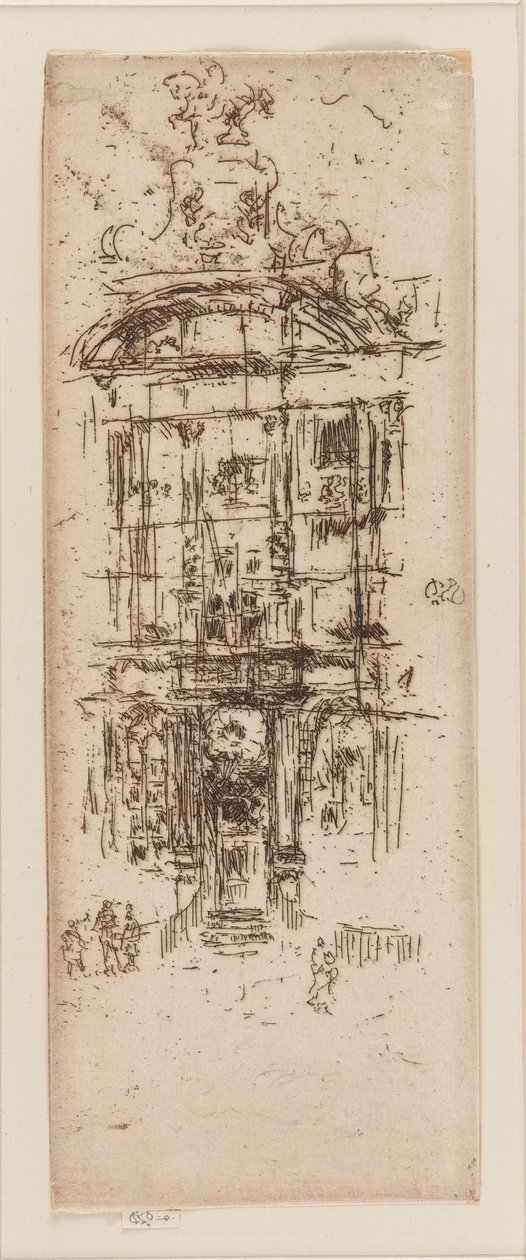 Zlatý dům, Brusel, 1887. od James Abbott McNeill Whistler