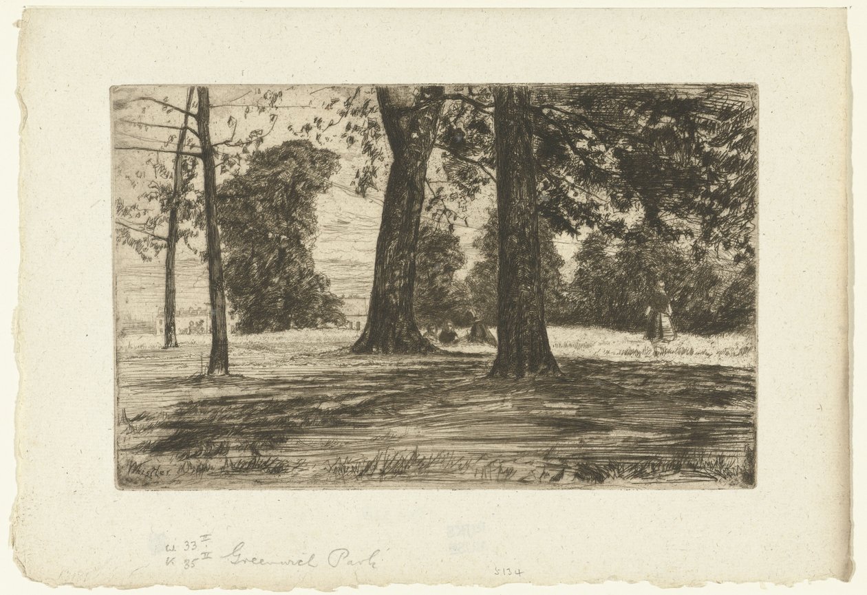 Greenwichský park od James Abbott McNeill Whistler