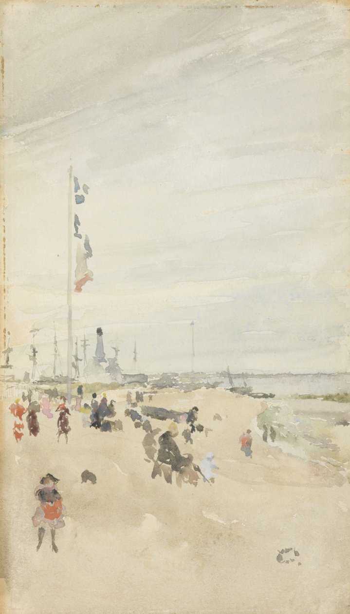Šedá a perleťová: Bannery na svátky, 1883-84 od James Abbott McNeill Whistler