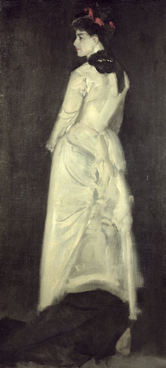 Harmony in Flesh Color and Black: Portrét slečny Louise Jopling (1843-1933) od James Abbott McNeill Whistler