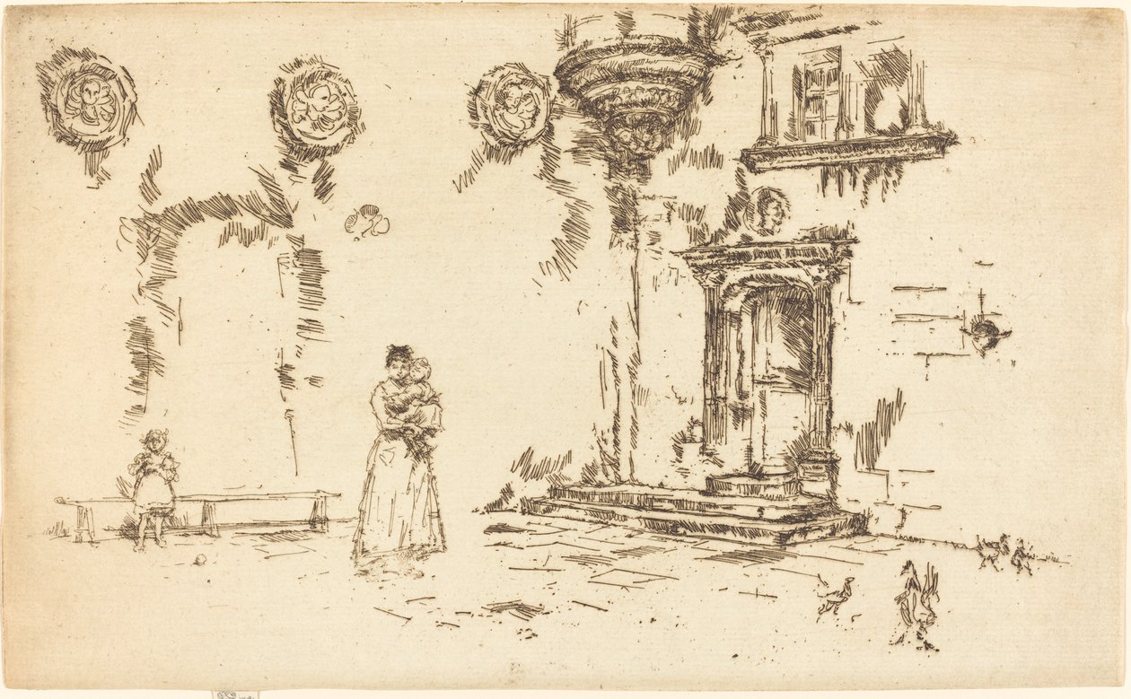 Hotel Lallement, Bourges, 1888. od James Abbott McNeill Whistler
