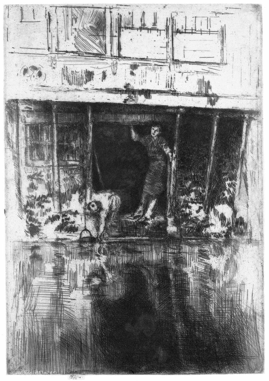 Dům na kanálu v Amsterdamu Pierrot od James Abbott McNeill Whistler