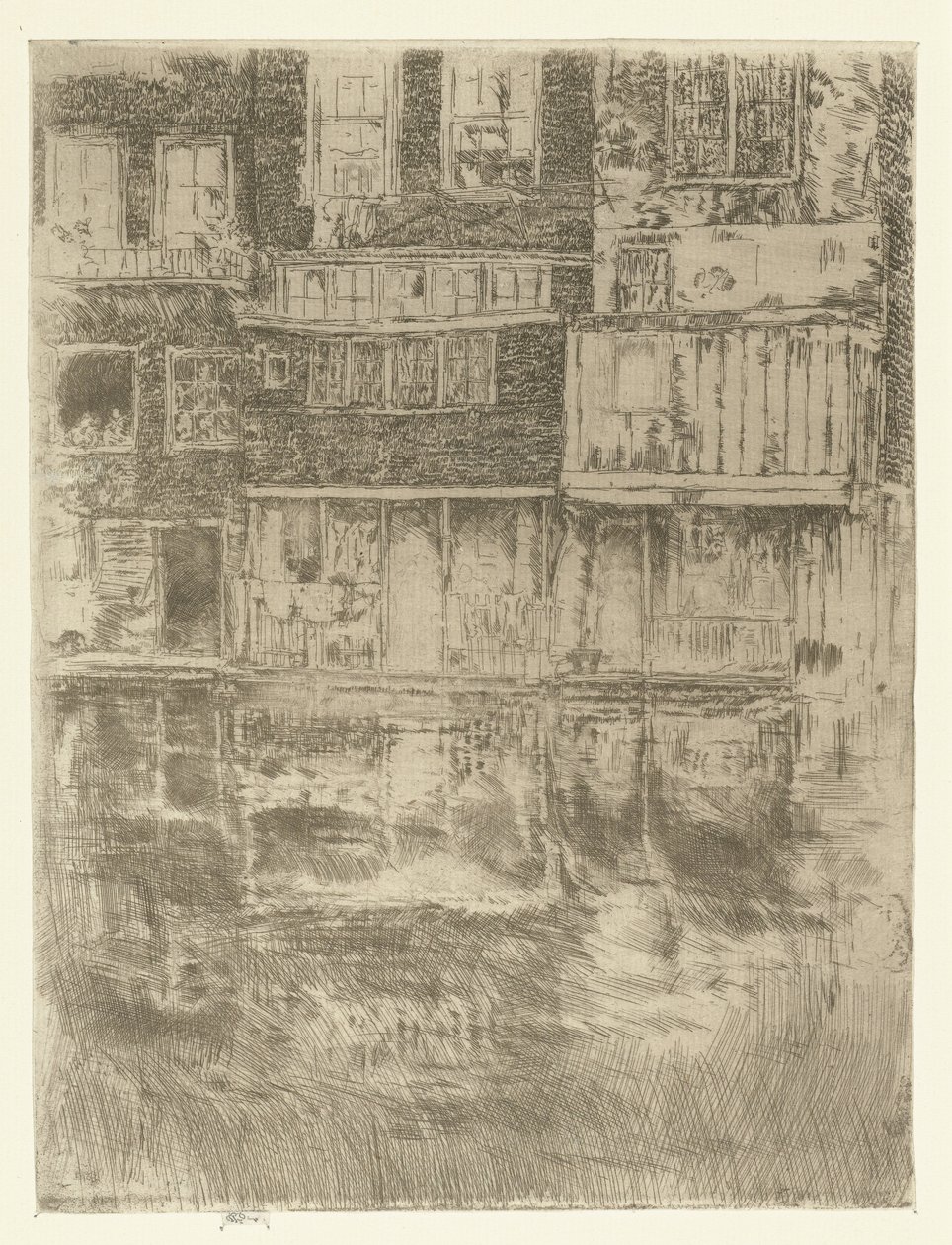 Domy v Amsterdamu Square House, Amsterdam od James Abbott McNeill Whistler