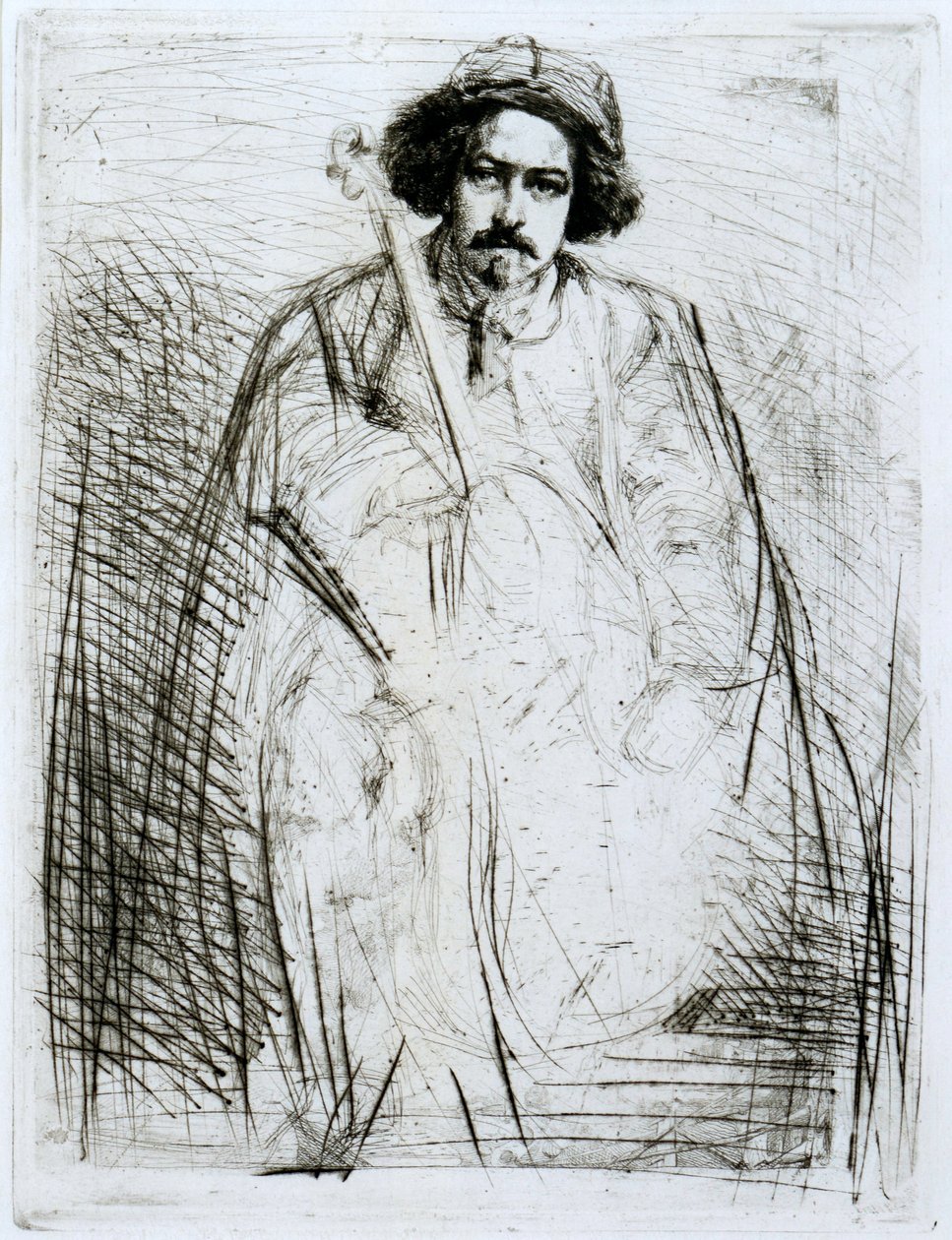 J Becquet, sochař od James Abbott McNeill Whistler