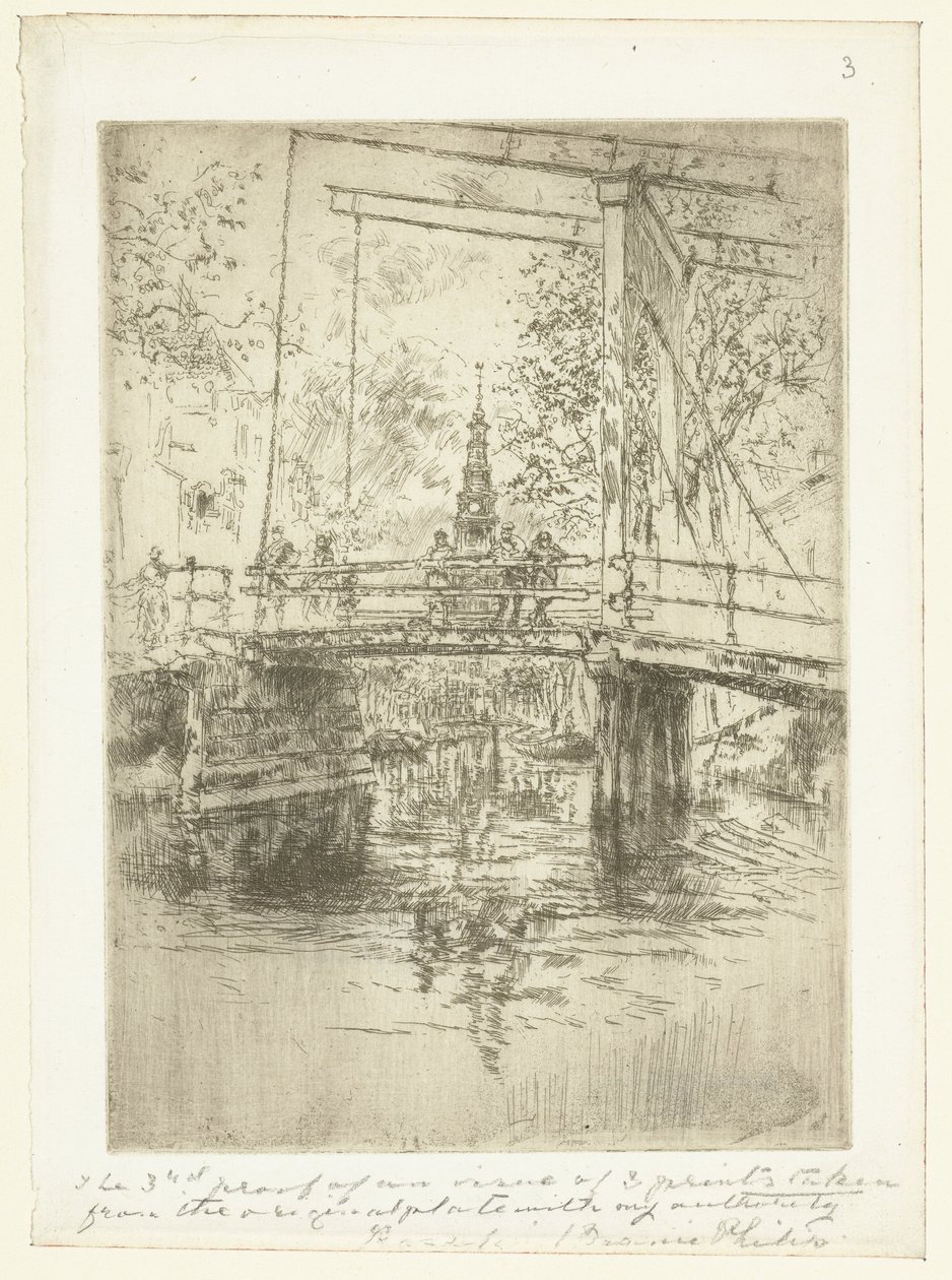 Malý padací most v Amsterdamu Malý padací most, Amsterdam od James Abbott McNeill Whistler