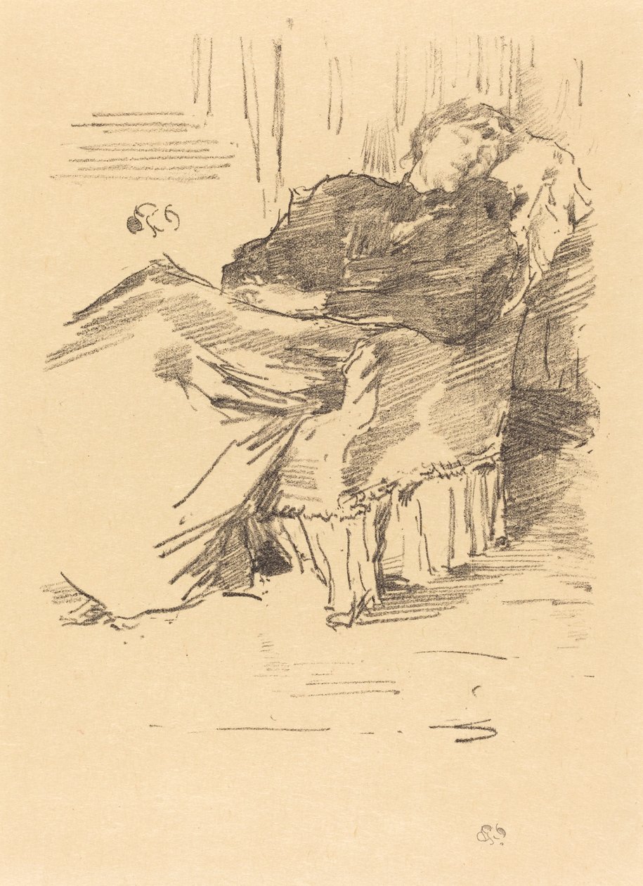 Krásná spící dáma, 1894. od James Abbott McNeill Whistler