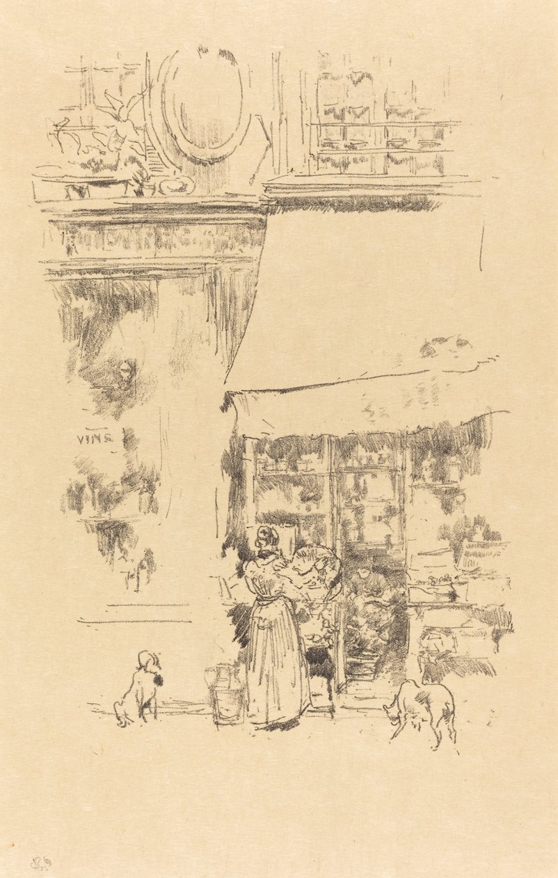 Sýrař v rue de Grenelle, 1894. od James Abbott McNeill Whistler