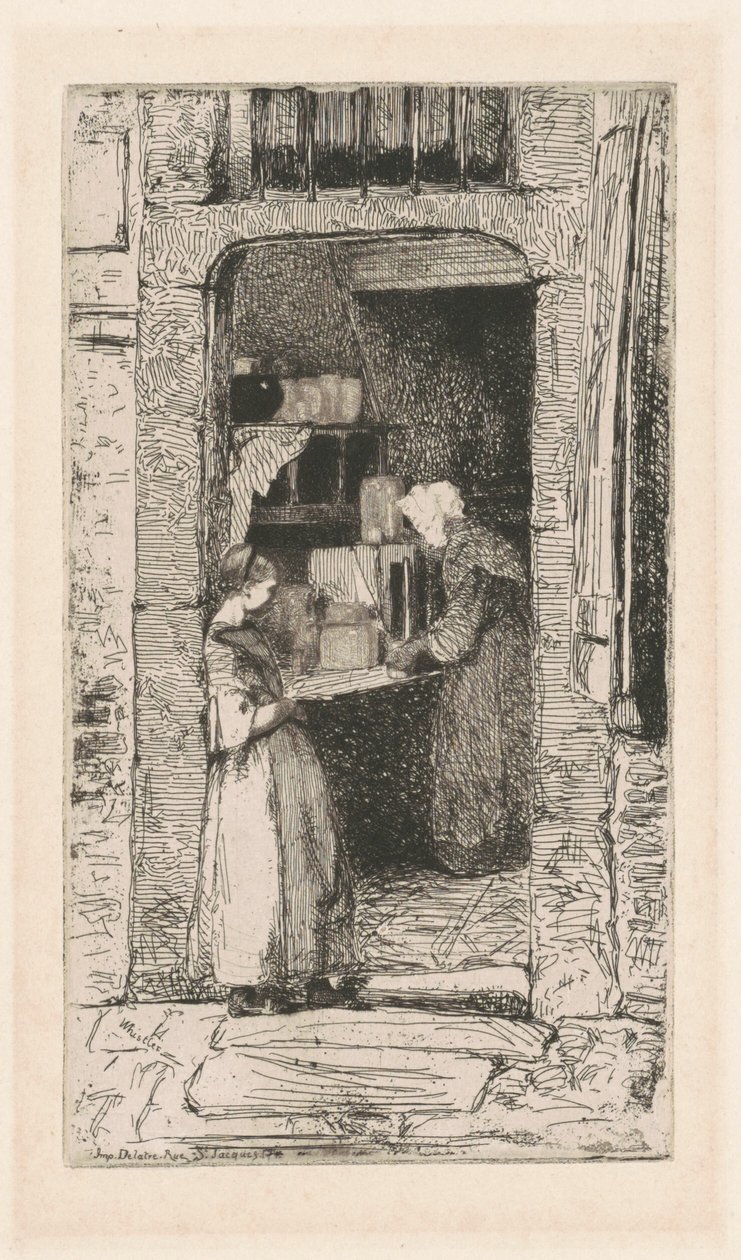 Prodejce hořčice, 1858. od James Abbott McNeill Whistler