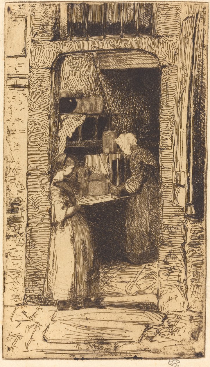 Prodejce hořčice, 1858. od James Abbott McNeill Whistler