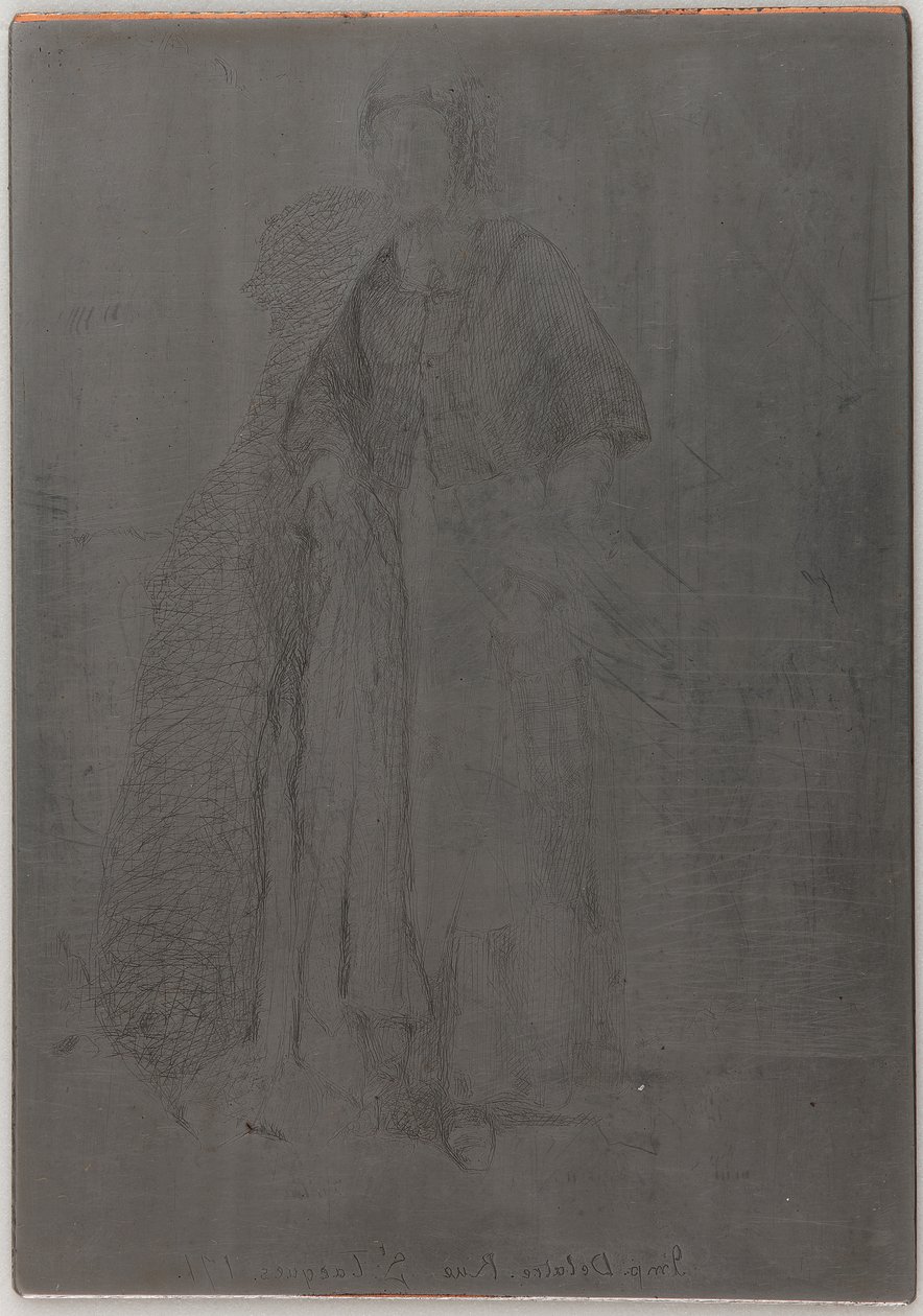 La Mere Gerard. Jeden z dvanácti leptů z přírody, 1857-1858. od James Abbott McNeill Whistler