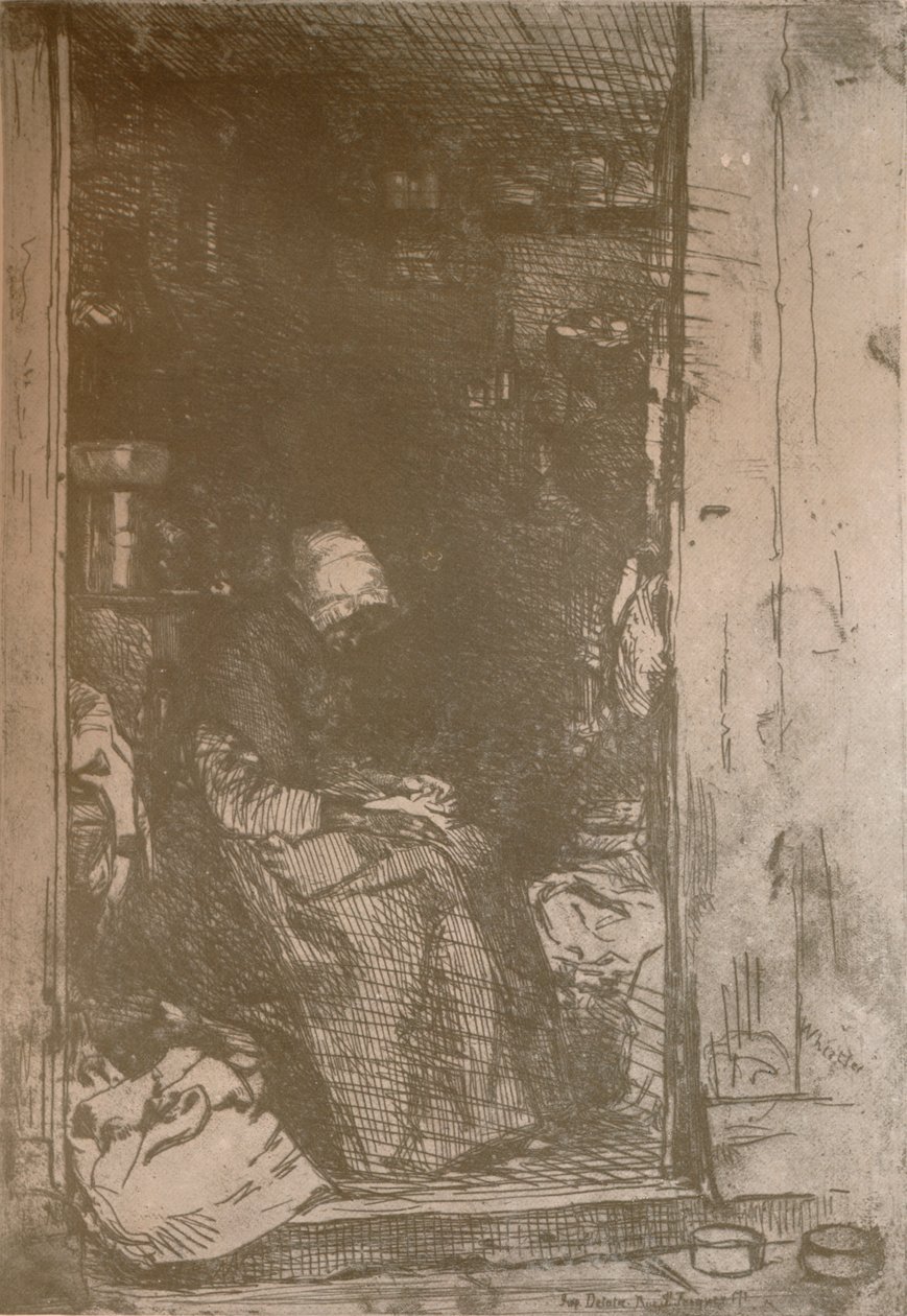 La Vieille Aux Loques, c1858, 1904 od James Abbott McNeill Whistler