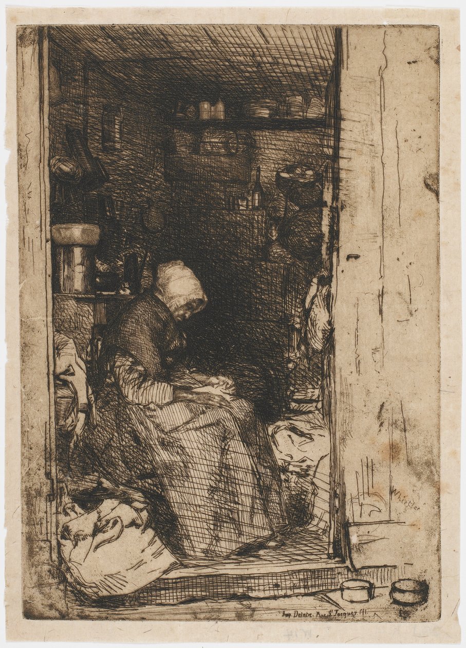 Stará žena v hadrech, 1858. od James Abbott McNeill Whistler