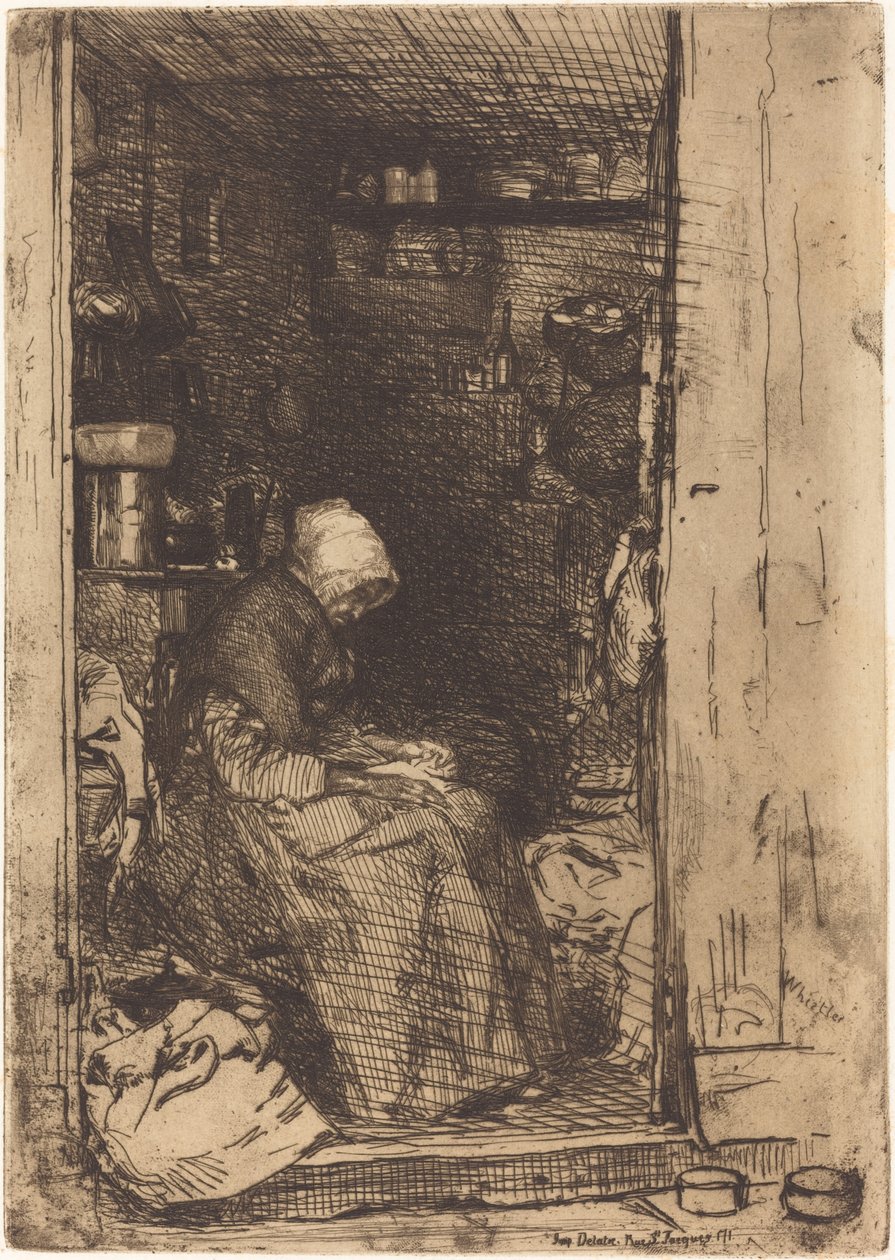 Stará žena v hadrech, 1858. od James Abbott McNeill Whistler