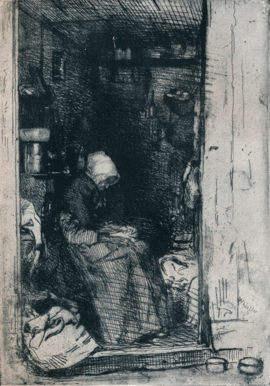 Stařena v hadrech, 1858 1903-1904 od James Abbott McNeill Whistler