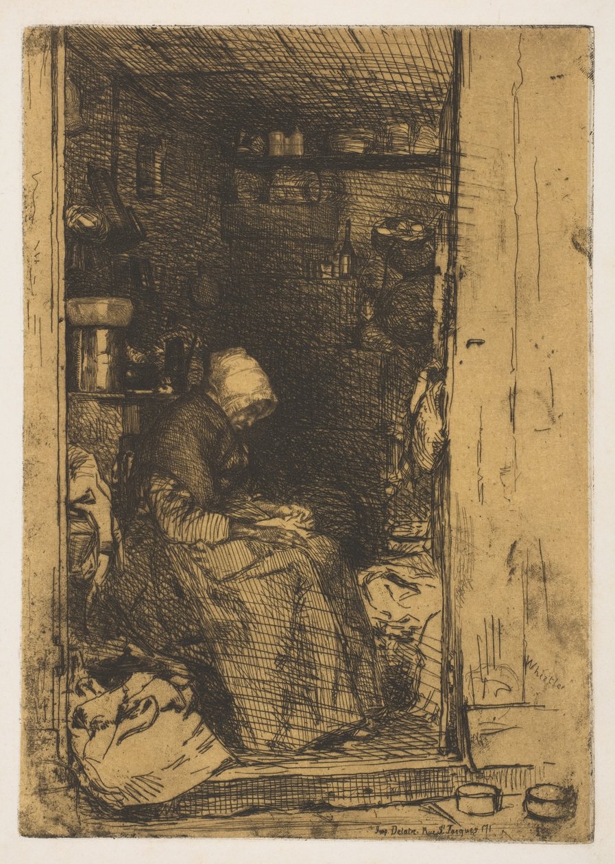 The Old Raggedy, 1858. od James Abbott McNeill Whistler