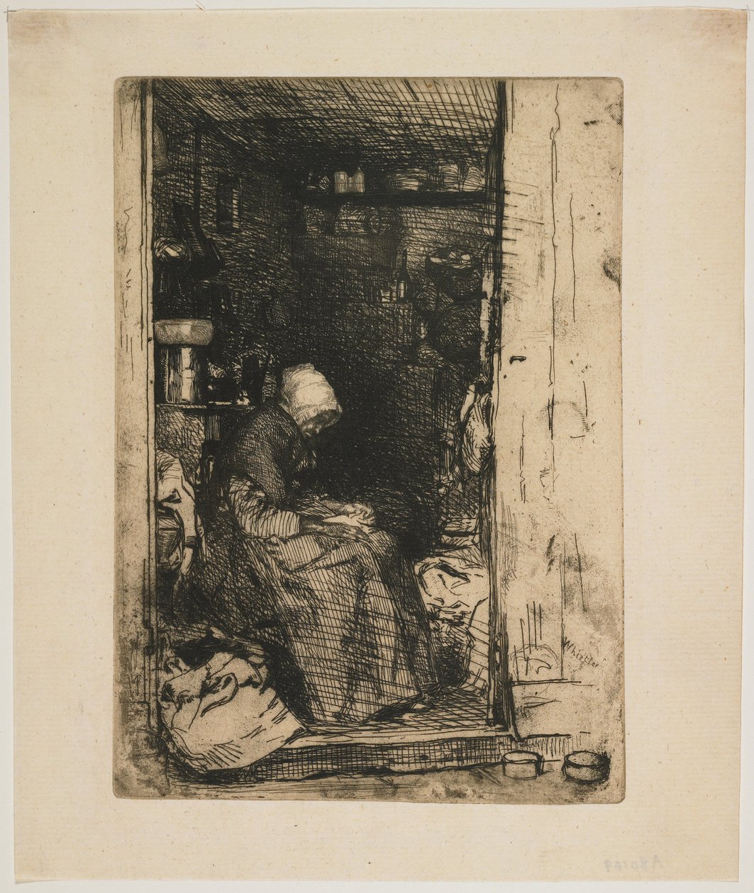 La Vielle aux Loques z Dvanácti leptů podle přírody od James Abbott McNeill Whistler