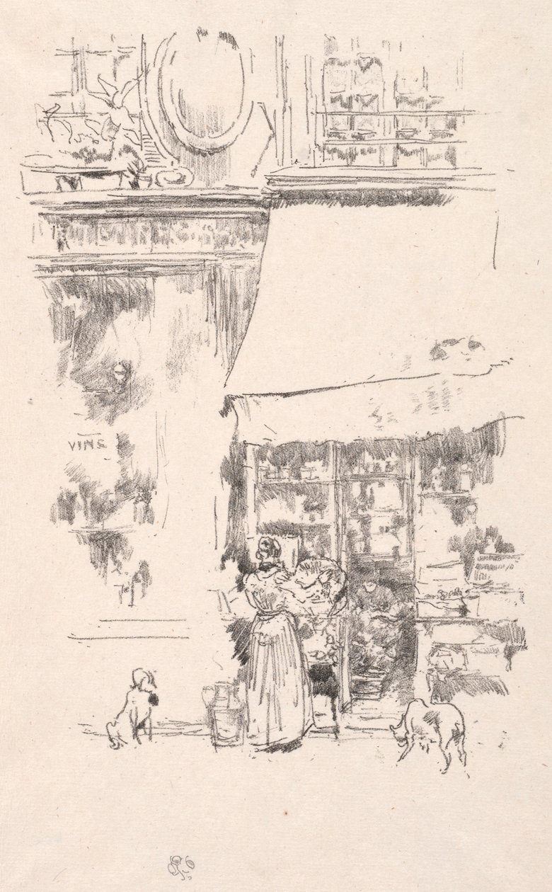 La frutière de la Rue de Grenelle, 1874. od James Abbott McNeill Whistler