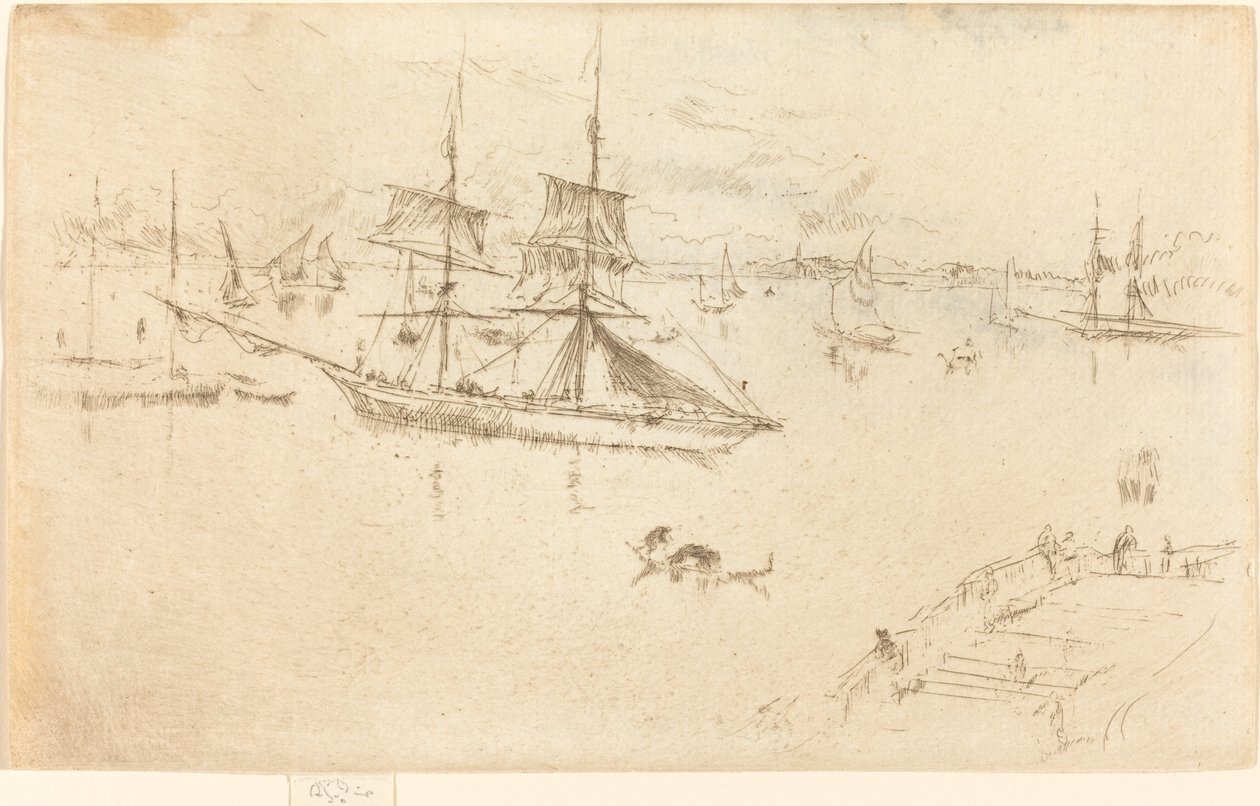 Laguna: Poledne, 18791880. od James Abbott McNeill Whistler