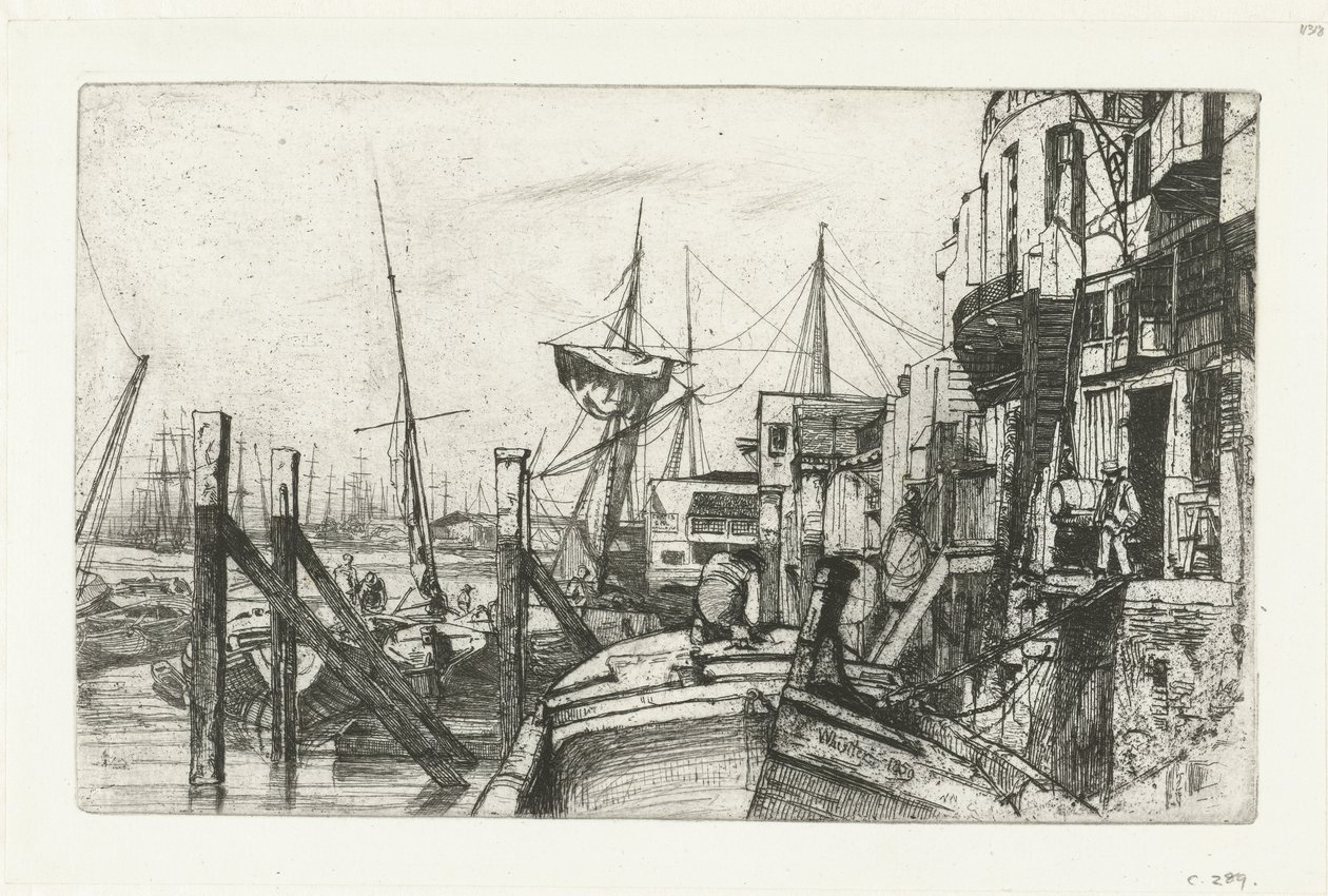 Limehouse Šestnáct leptů scén na Temži a dalších témat (název série) od James Abbott McNeill Whistler