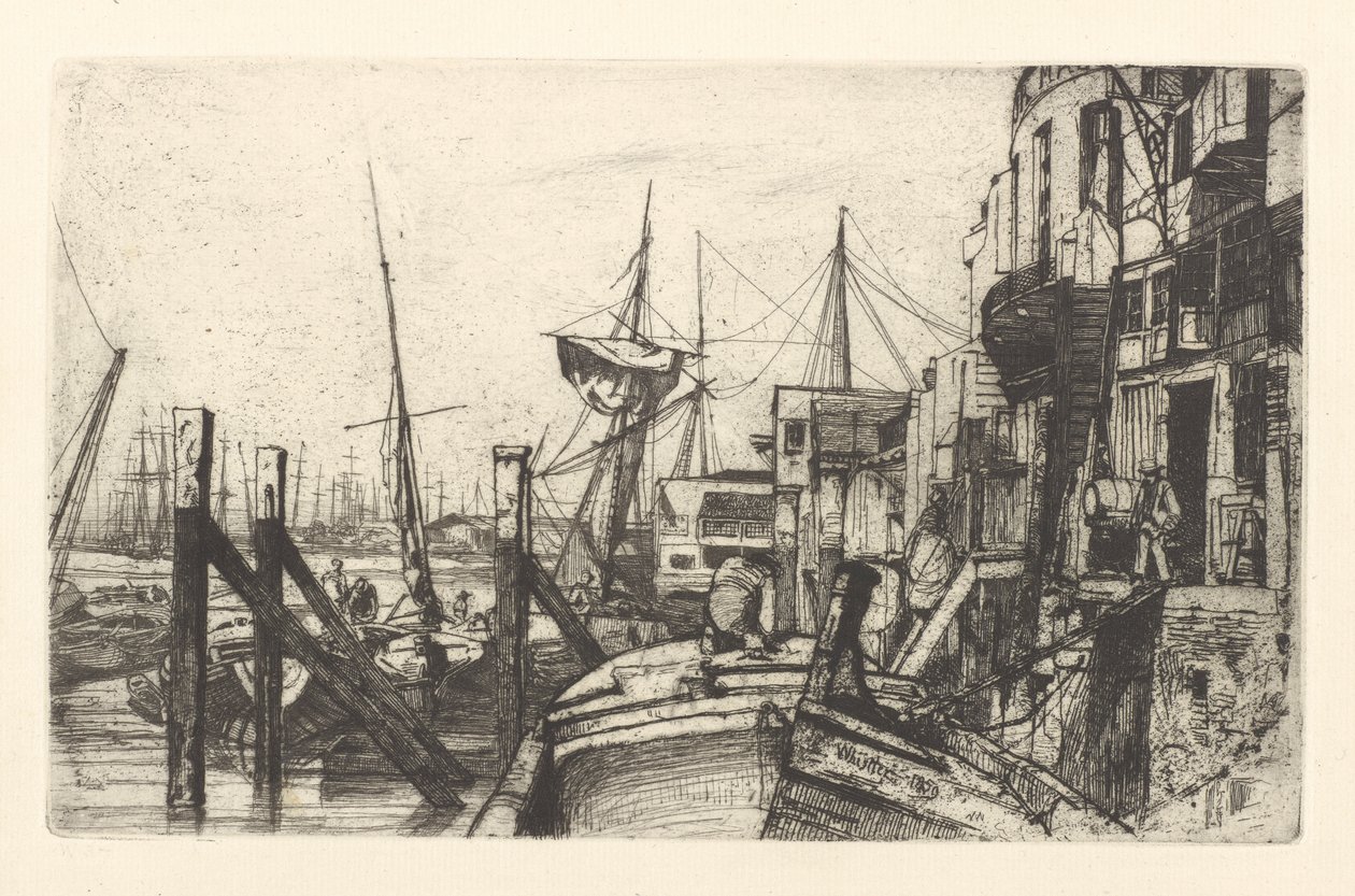 Limehouse, 1859. od James Abbott McNeill Whistler