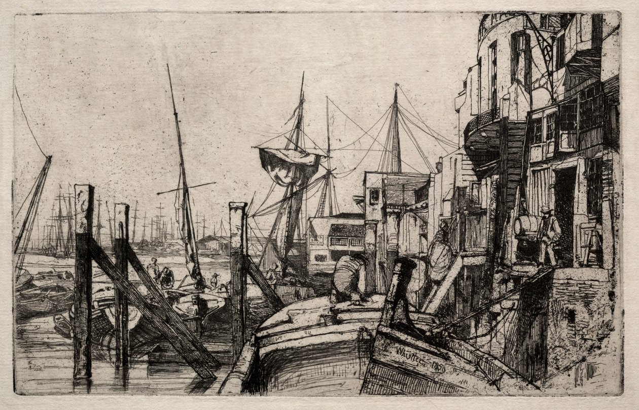 Limehouse, 1859. od James Abbott McNeill Whistler