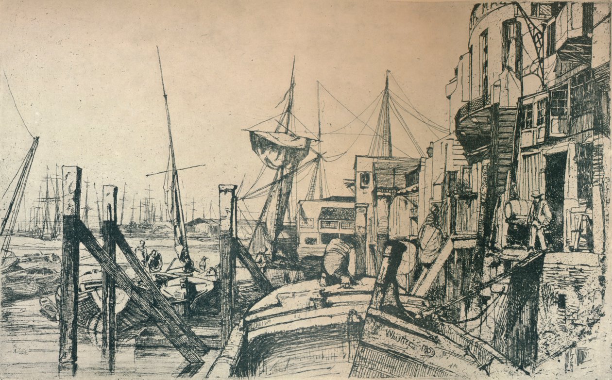 Limehouse, 1859, 1904 od James Abbott McNeill Whistler