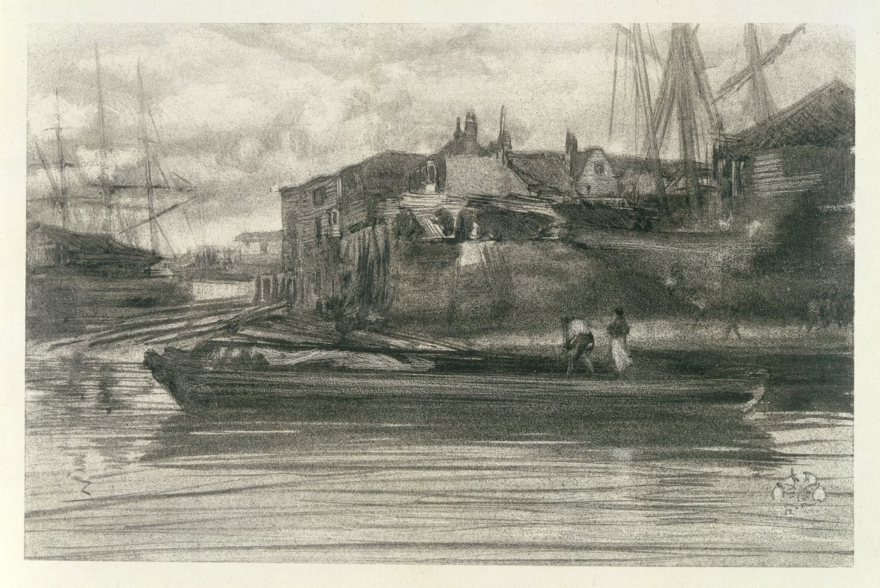 Limehouse, 1878 (litotinta) od James Abbott McNeill Whistler