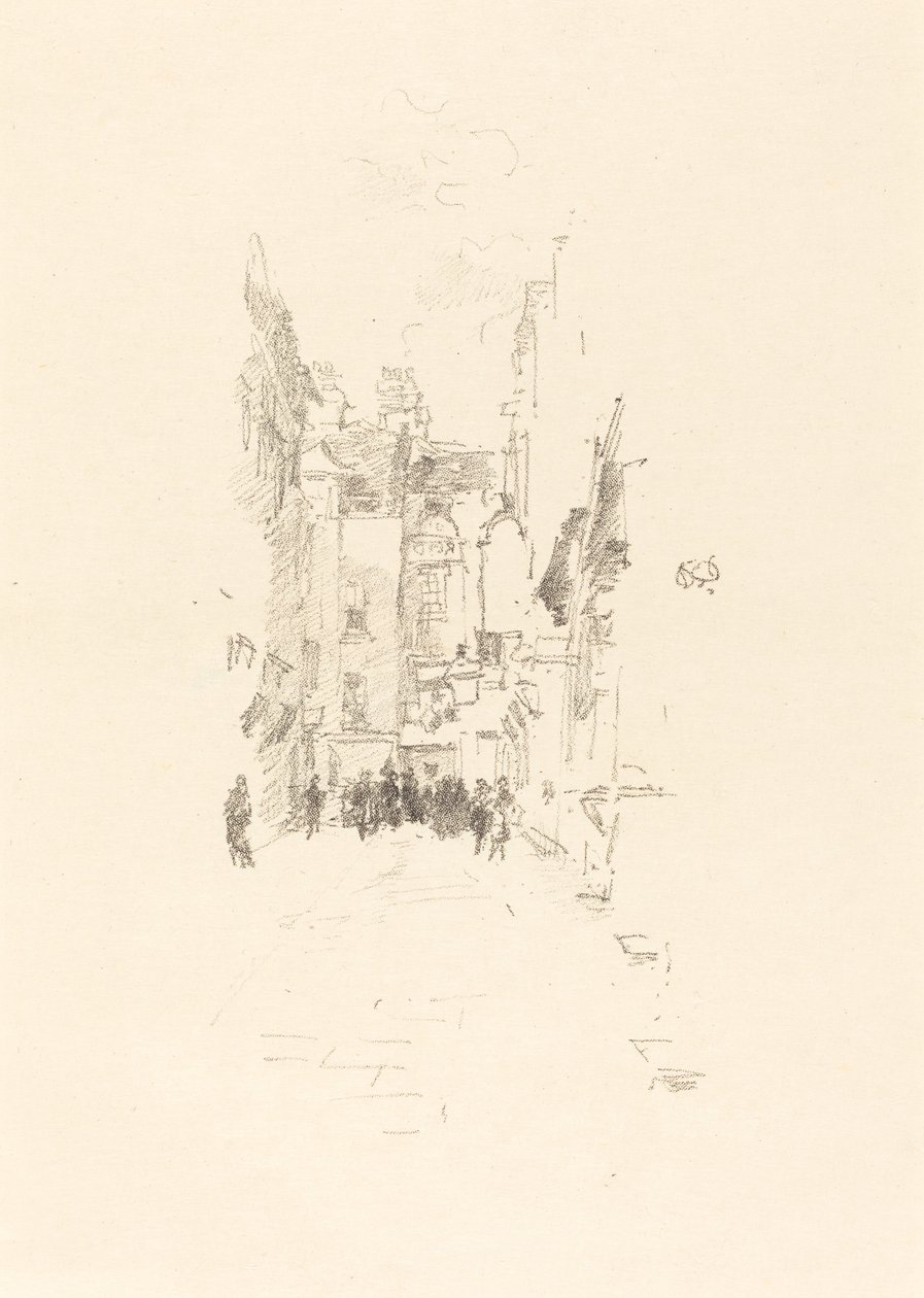 Malý dvůr, Trh sukna, 1887. od James Abbott McNeill Whistler
