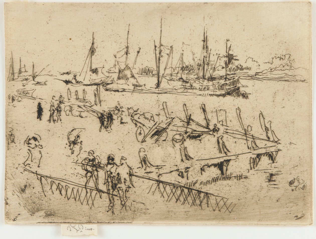 Malý Dordrecht, 1884. od James Abbott McNeill Whistler