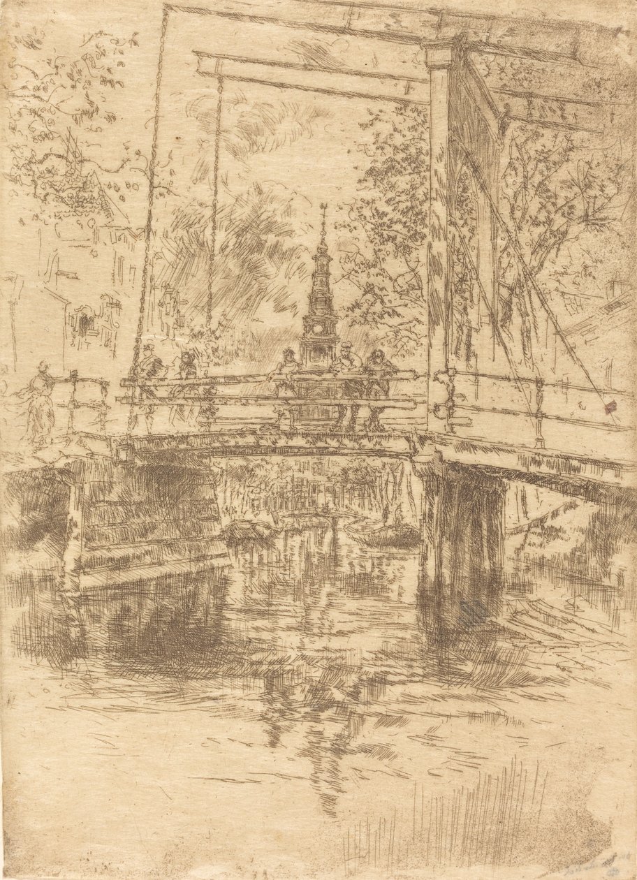 Malý padací most, Amsterdam, 1889. od James Abbott McNeill Whistler
