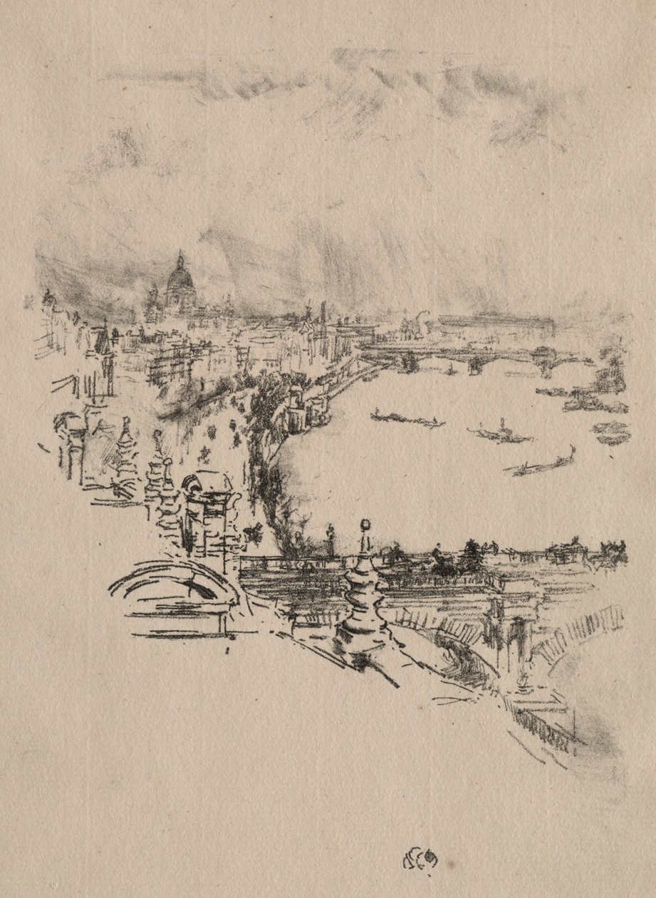 Malý Londýn. od James Abbott McNeill Whistler