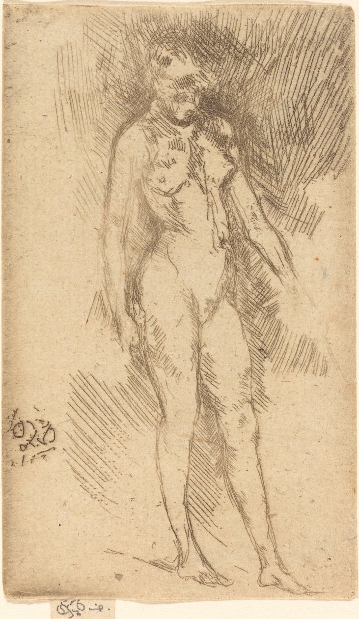 Malá nahá postava. od James Abbott McNeill Whistler