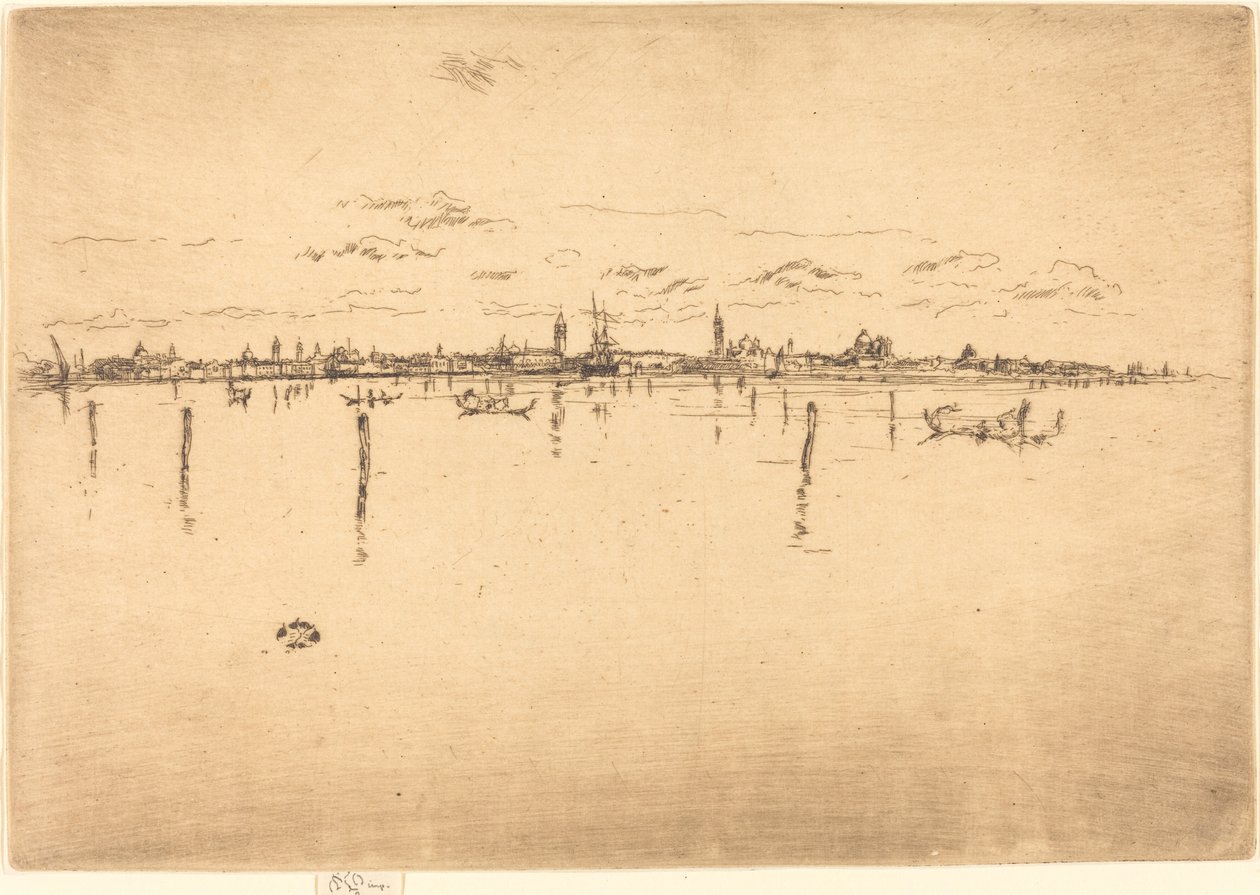 Malé Benátky, 1880. od James Abbott McNeill Whistler