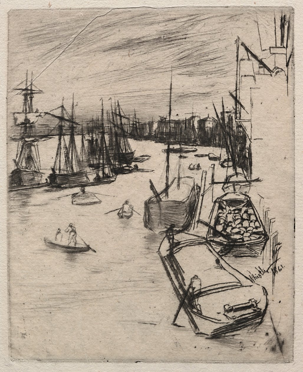 Malý Wapping, 1861. od James Abbott McNeill Whistler
