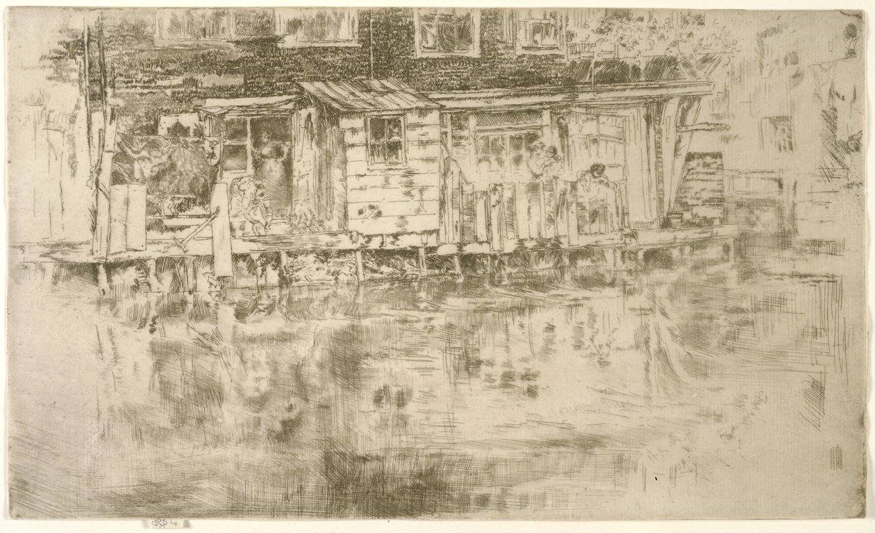 Long House, Barvírna, Amsterdam, 1889 od James Abbott McNeill Whistler