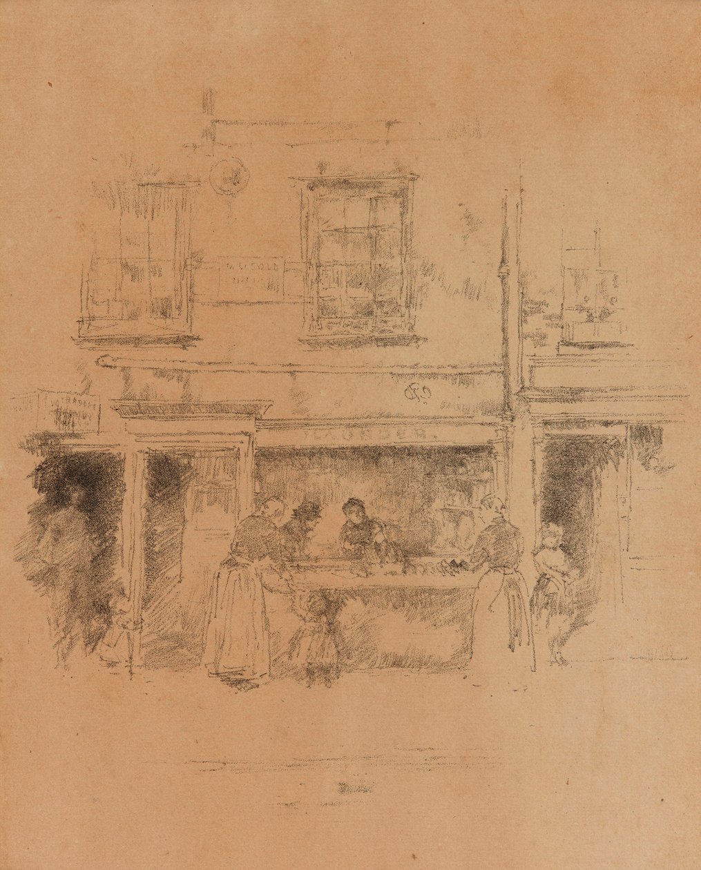 Maunderův obchod s rybami od James Abbott McNeill Whistler