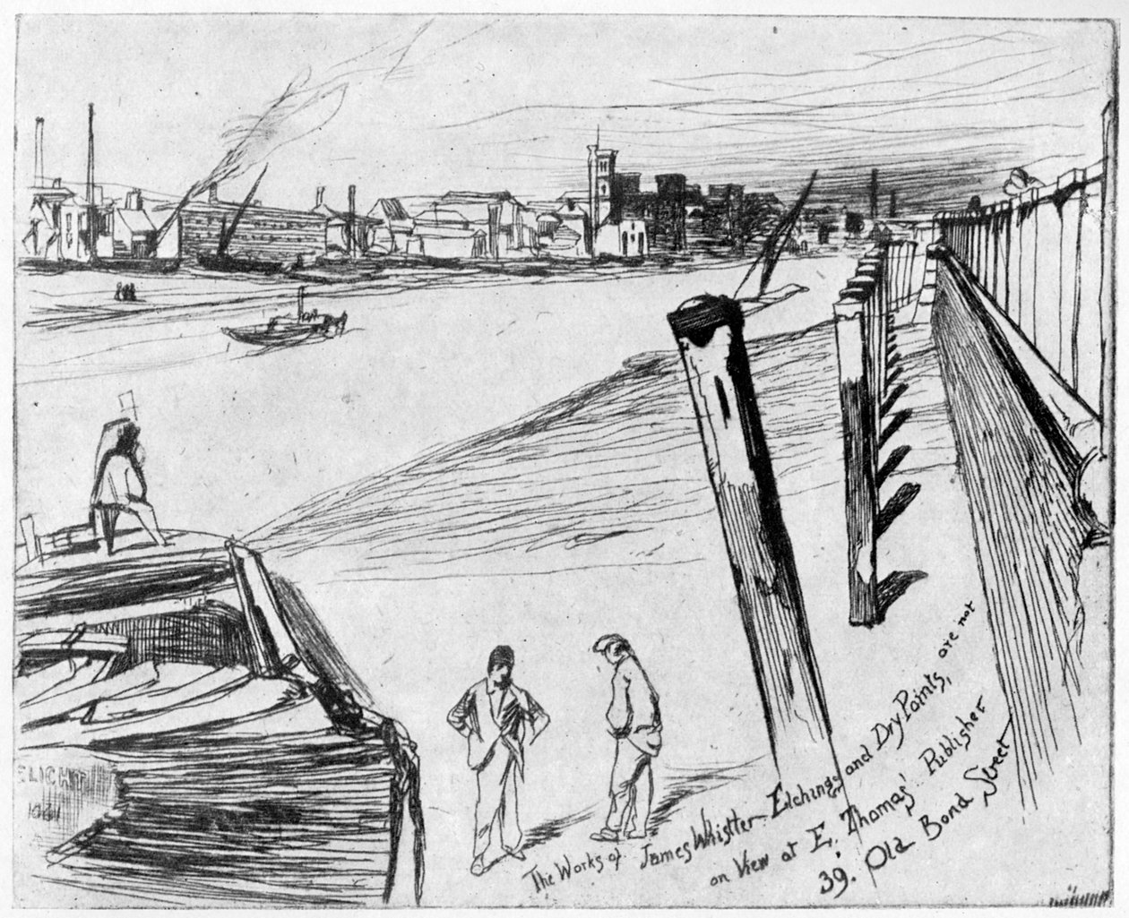 Millbank, c1860 1904. od James Abbott McNeill Whistler
