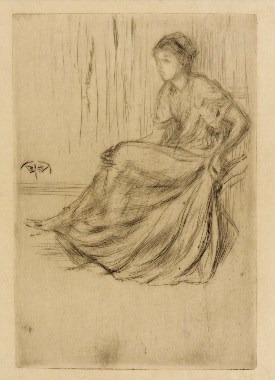 Sedící model, 1873. od James Abbott McNeill Whistler