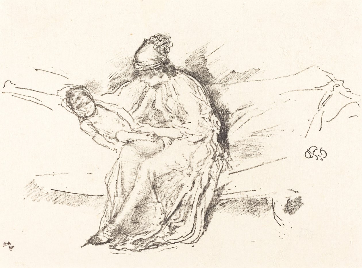 Matka a dítě, č. 4, 18911895. od James Abbott McNeill Whistler