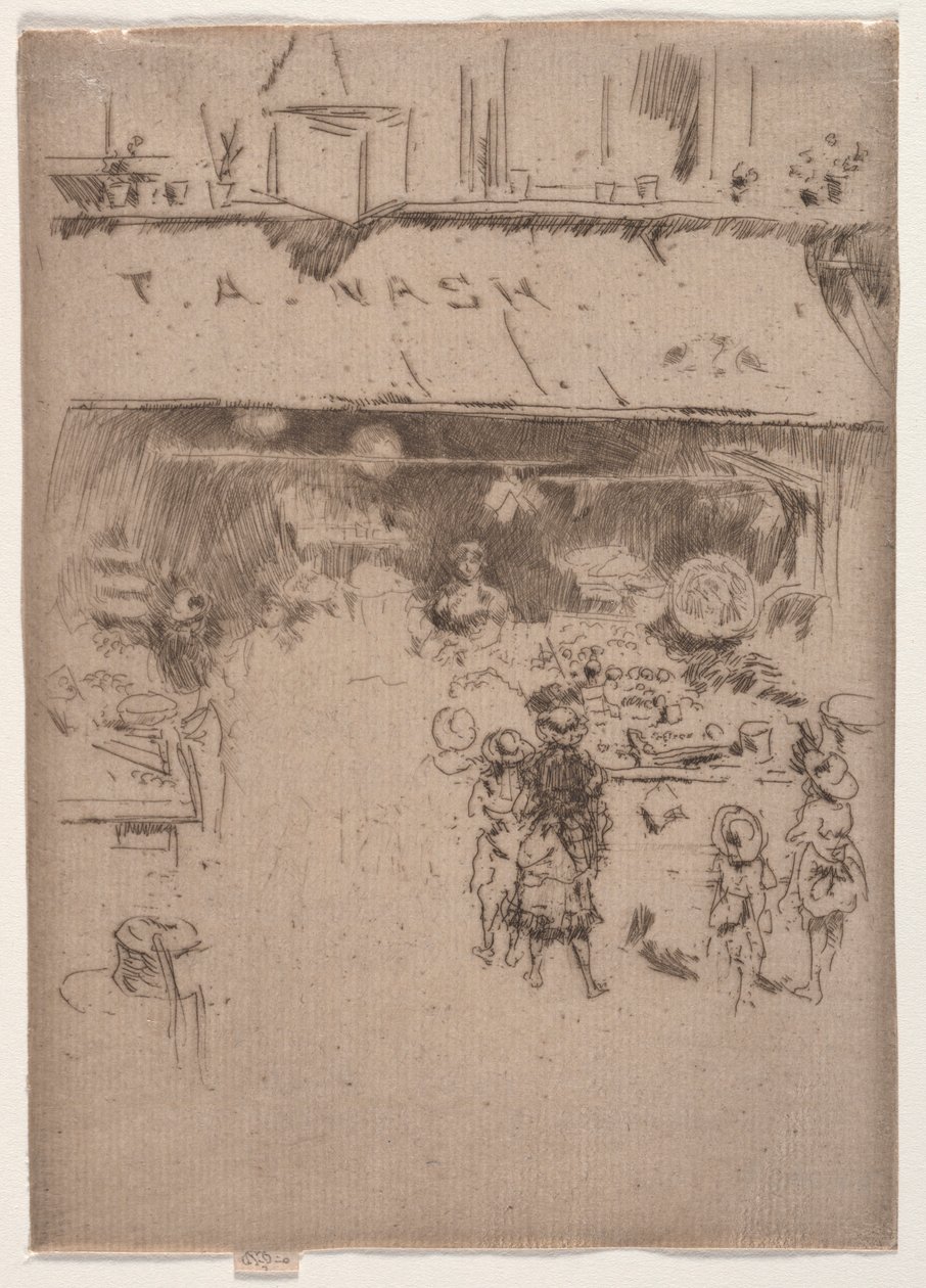 Obchod s ovocem Nashs. od James Abbott McNeill Whistler